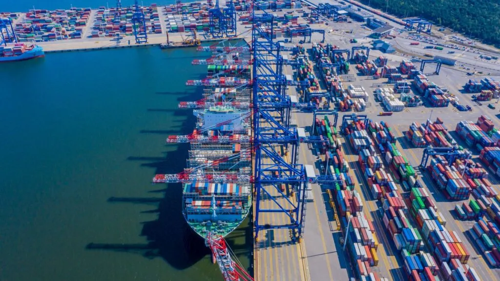 Temps de transit du fret maritime de la Chine vers la Corée du Sud